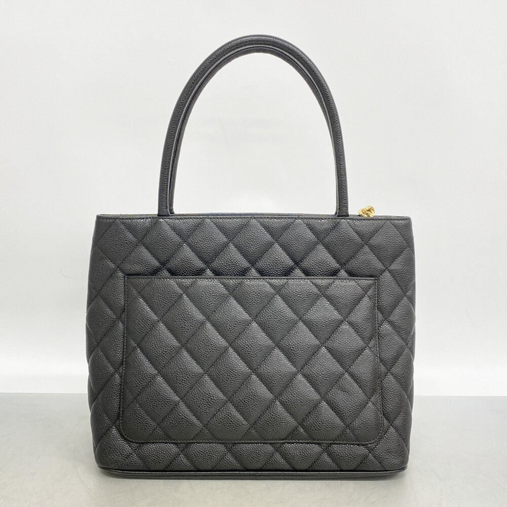 CHANEL Black Caviar Leather Reissue Tote Bag - Picture 9 of 9